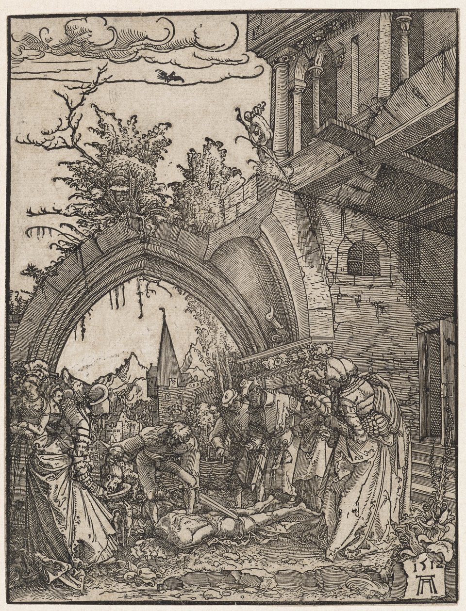 Halshuggingen av døperen Johannes, 1512. av Albrecht Altdorfer