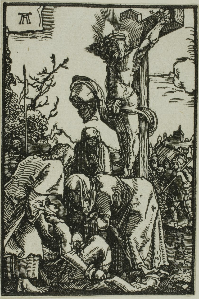 Korsfestelsen, fra Menneskets syndefall og forløsning av Albrecht Altdorfer