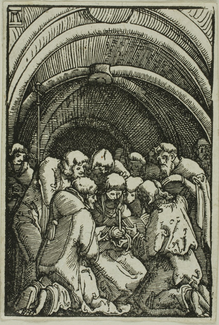 Jomfruens død, fra Menneskets syndefall og forløsning av Albrecht Altdorfer