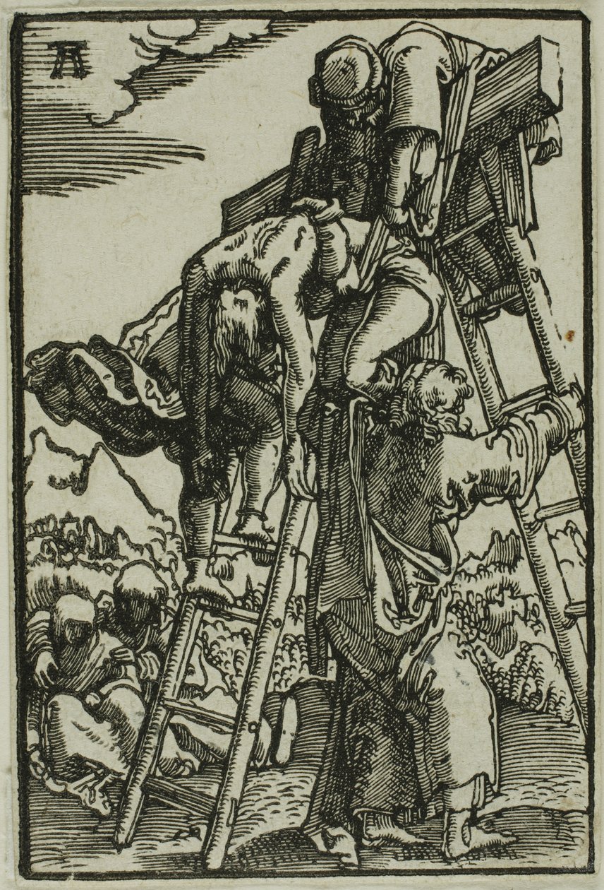 Nedstigningen fra korset, fra Menneskets syndefall og forløsning av Albrecht Altdorfer