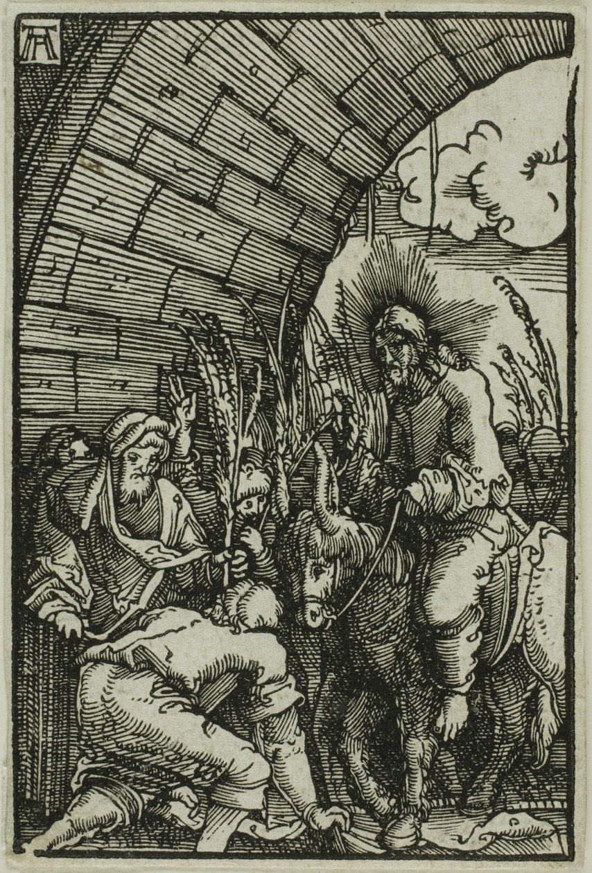 Inntoget i Jerusalem, fra Menneskets syndefall og forløsning av Albrecht Altdorfer