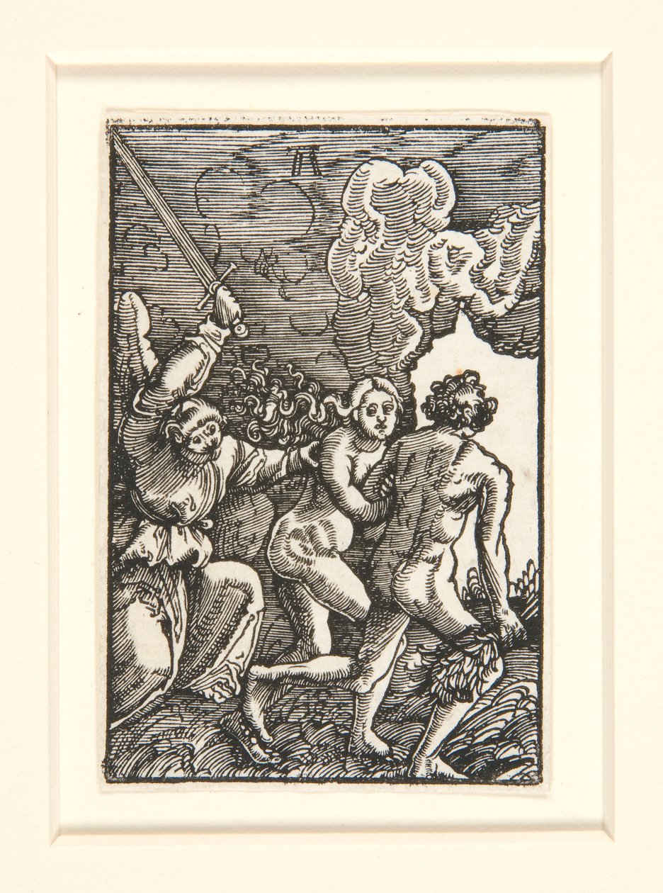 Utdrivelsen fra paradiset, fra Menneskets syndefall og forløsning av Albrecht Altdorfer