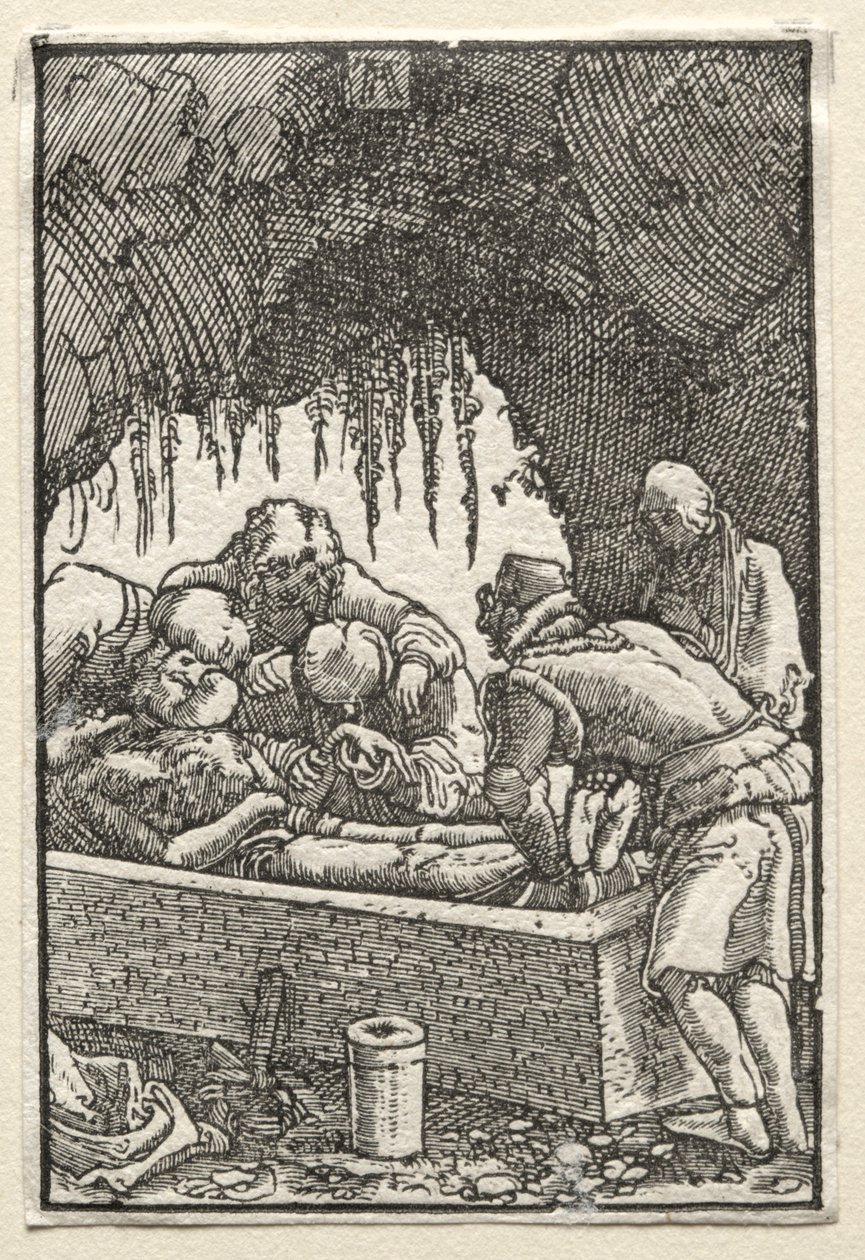 Menneskets fall og forløsning: Kristi begravelse, ca. 1515. av Albrecht Altdorfer