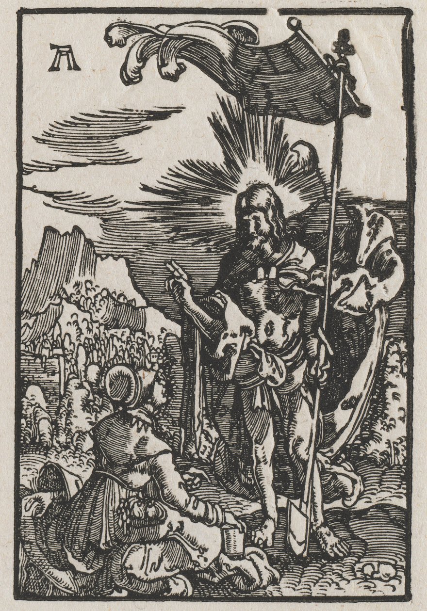 Menneskets fall og forløsning: Kristus viser seg for den hellige Maria Magdalena av Albrecht Altdorfer