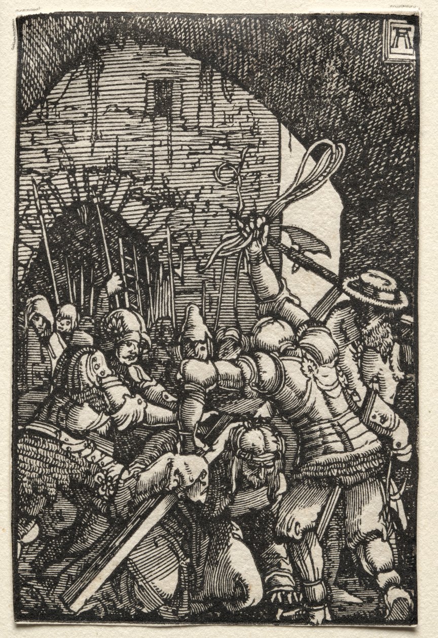 Menneskets fall og forløsning: Kristus som bærer korset av Albrecht Altdorfer