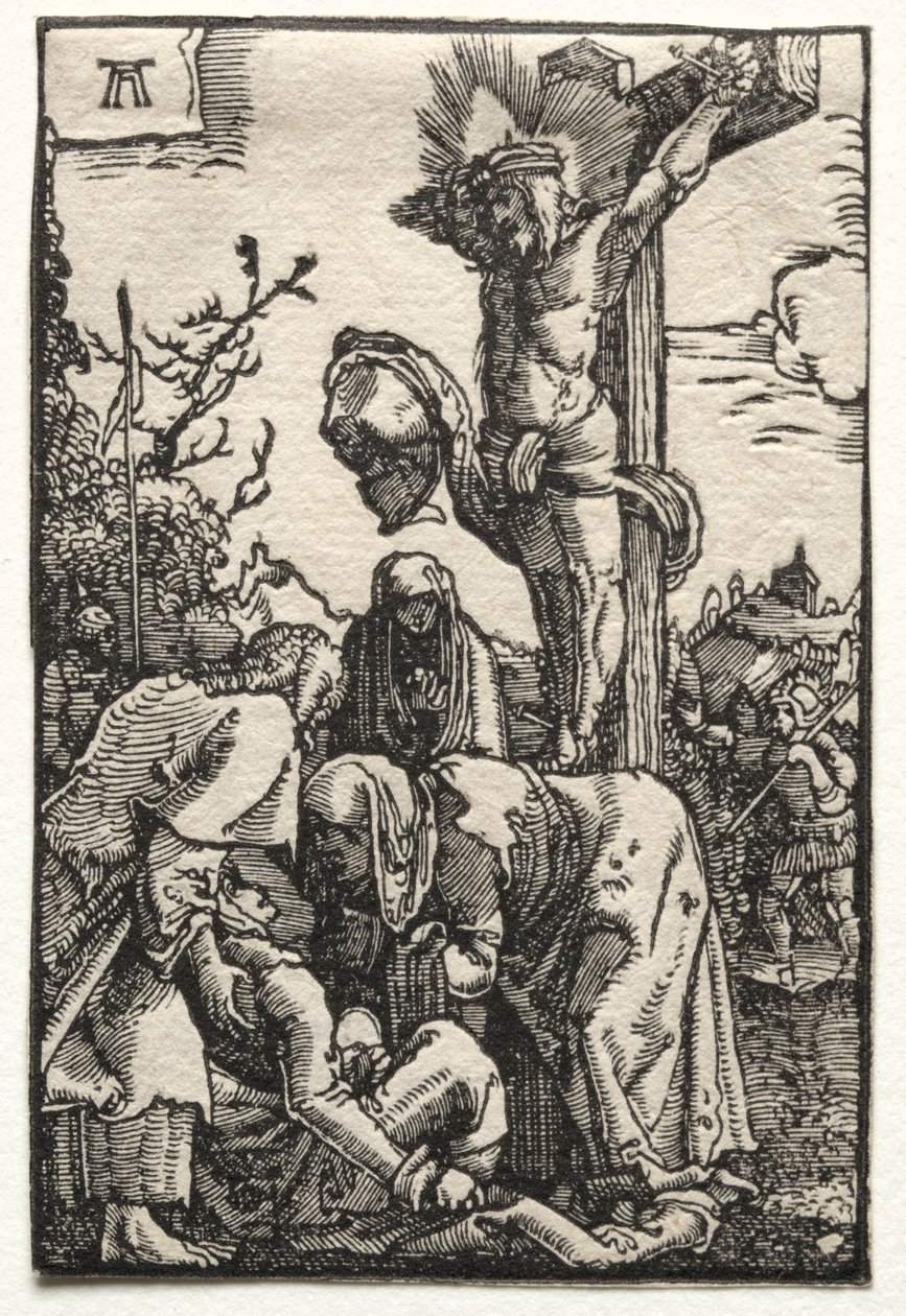 Menneskets fall og forløsning: Kristus på korset, ca. 1515. av Albrecht Altdorfer