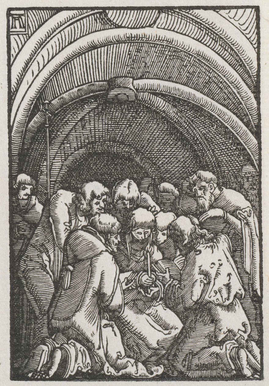 Menneskets fall og forløsning: Jomfruens død av Albrecht Altdorfer