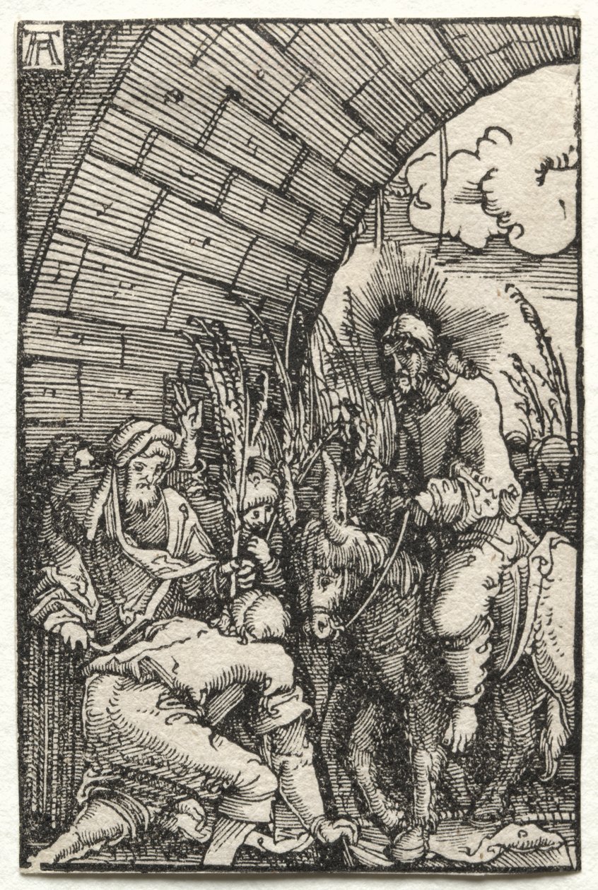 Menneskets fall og forløsning: Inntoget i Jerusalem av Albrecht Altdorfer