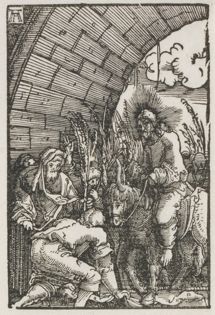Menneskets fall og forløsning: Inntoget i Jerusalem av Albrecht Altdorfer