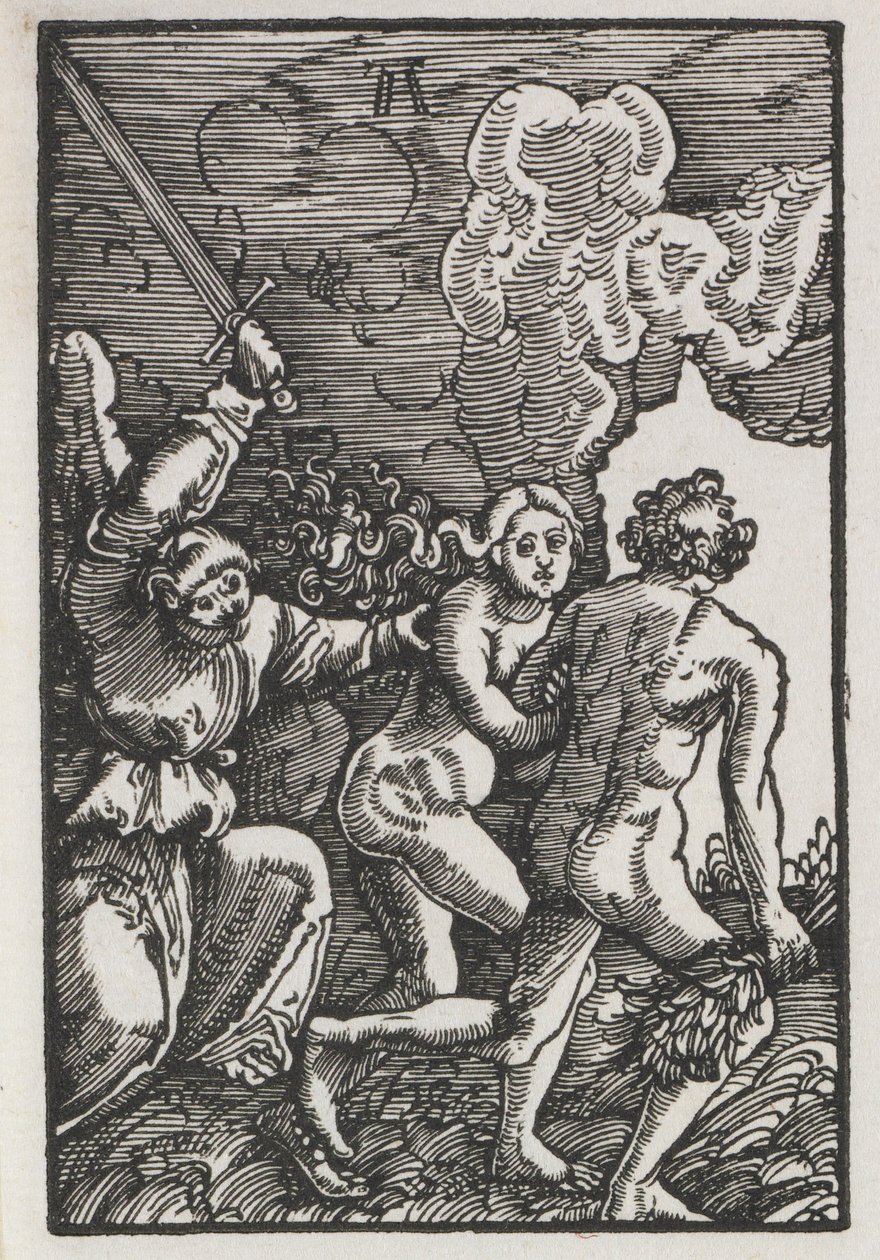 Menneskets fall og forløsning: Utvisningen fra Eden av Albrecht Altdorfer