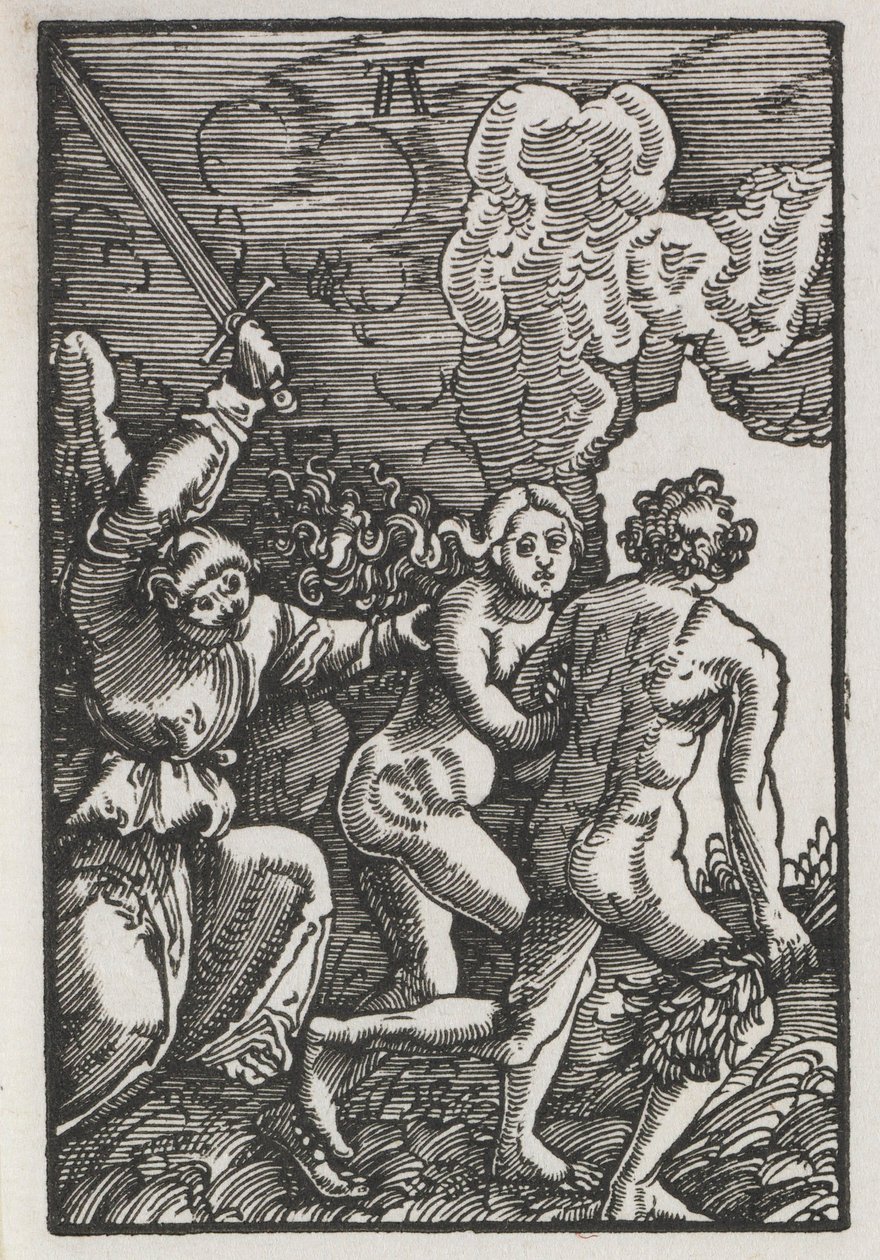 The Fall and Redemption of Man: The Expulsion from Eden, ca. 1515. av Albrecht Altdorfer
