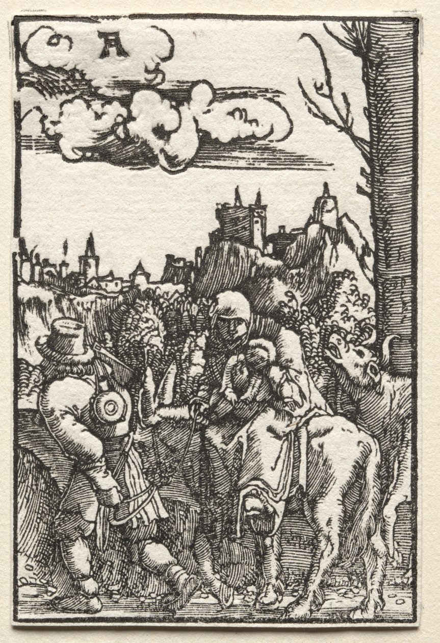 Menneskets fall og forløsning: Flukten til Egypt av Albrecht Altdorfer