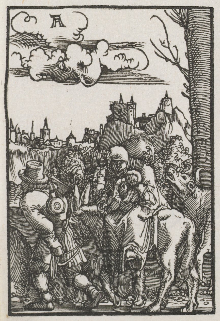 Menneskets fall og forløsning: Flukten til Egypt av Albrecht Altdorfer