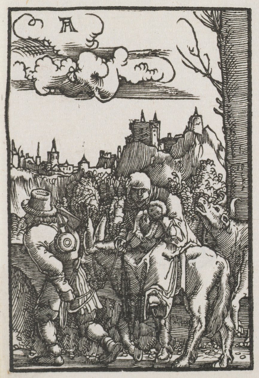 The Fall and Redemption of Man: The Flight into Egypt, ca. 1515. av Albrecht Altdorfer
