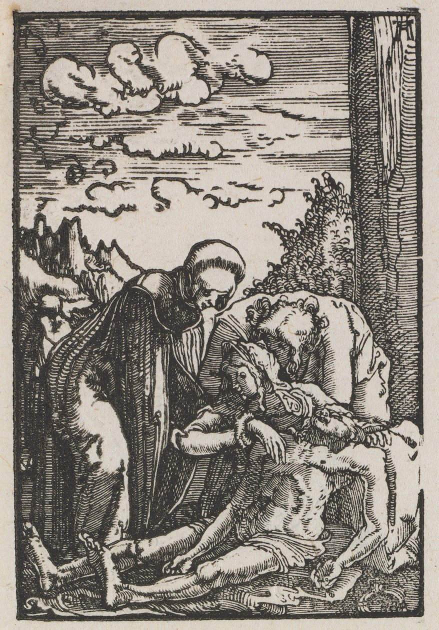 Menneskets fall og forløsning: Klagesangen under korset av Albrecht Altdorfer