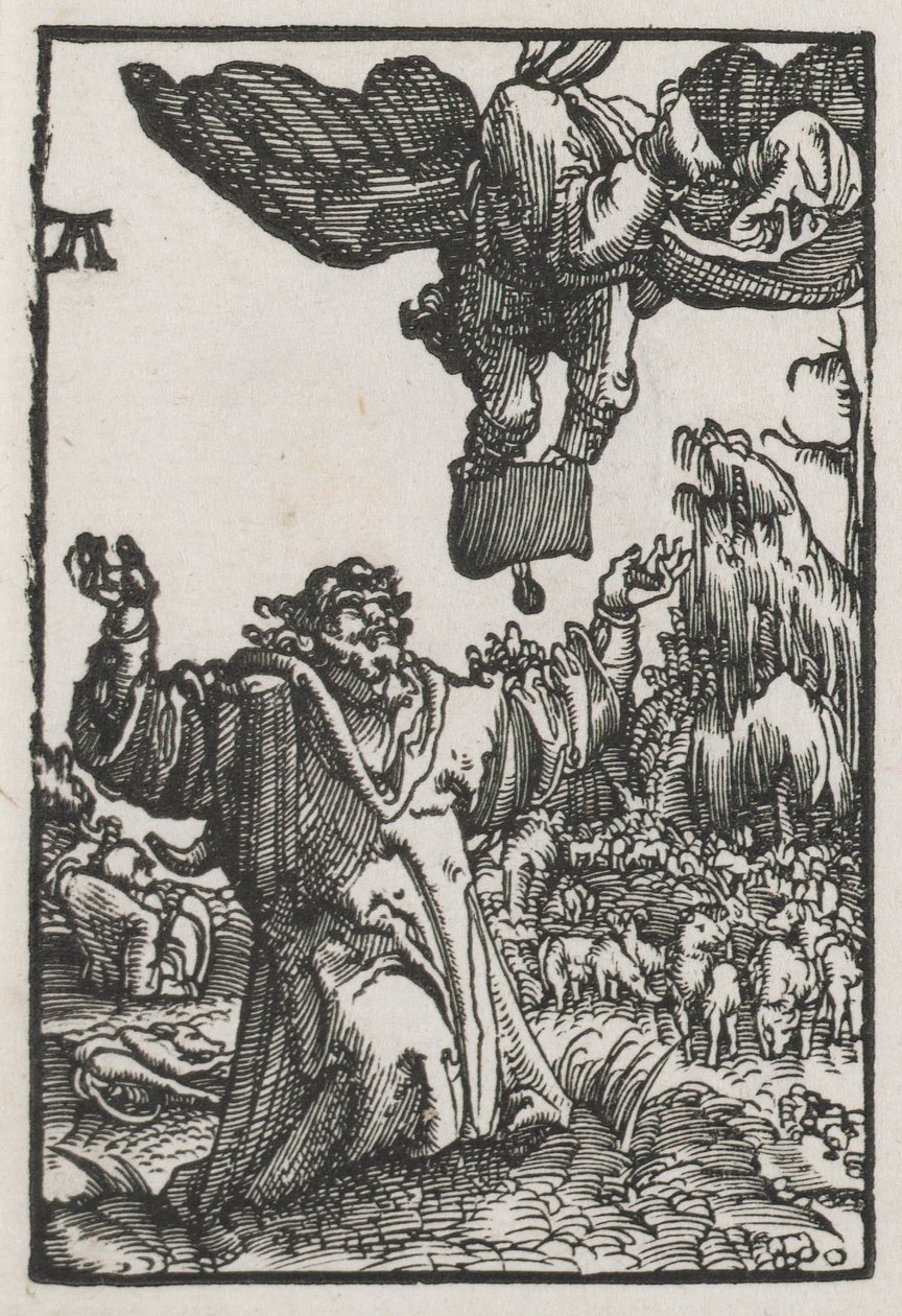 Menneskets fall og forløsning: Engelens budskap til Joachim av Albrecht Altdorfer