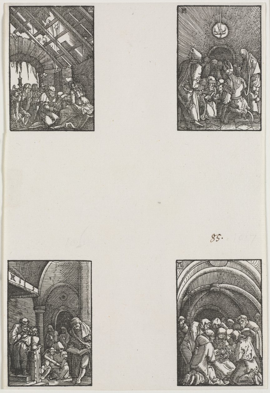 Menneskets fall og forløsning, ca. 1515. av Albrecht Altdorfer