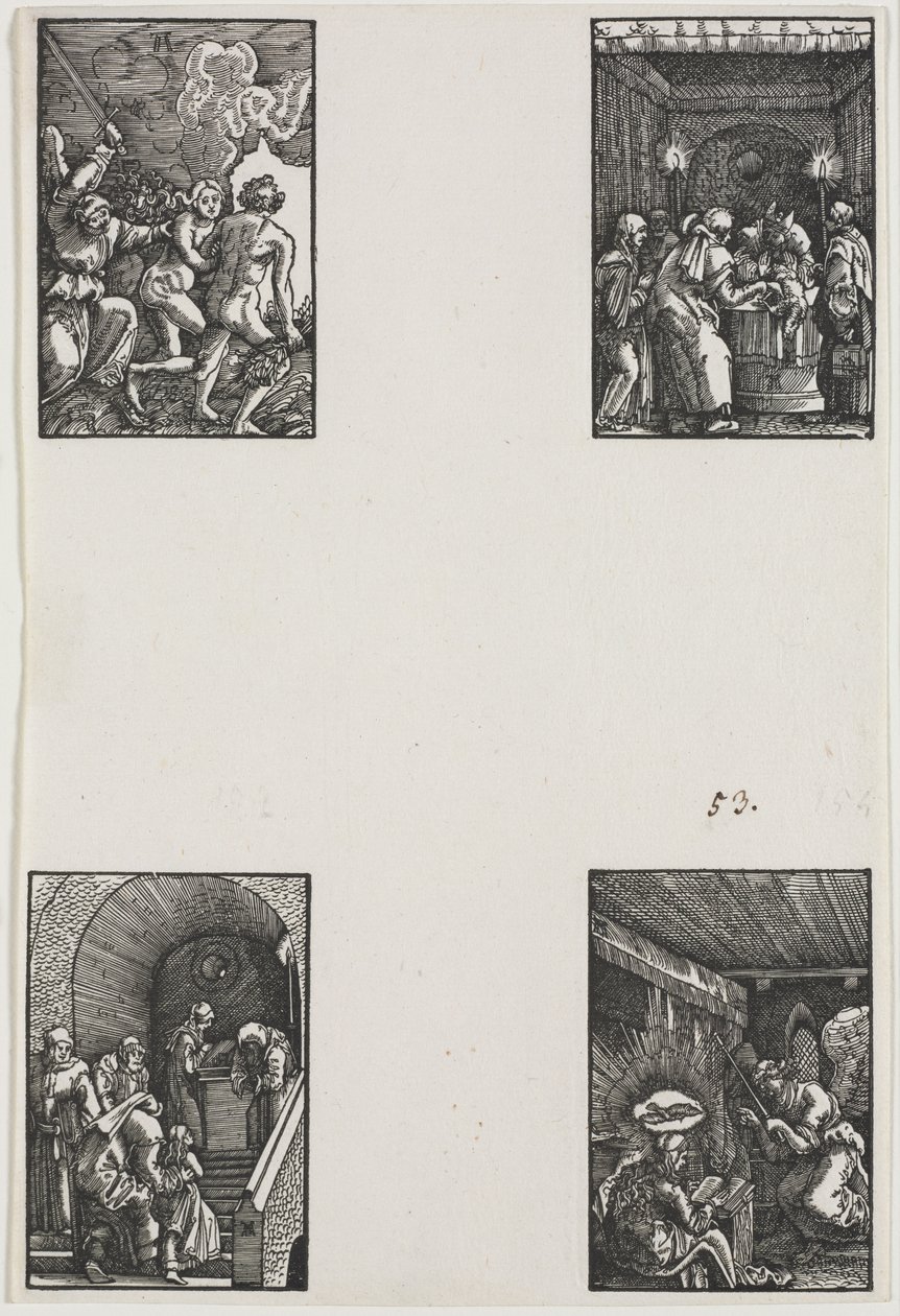 Menneskets fall og forløsning, ca. 1515. av Albrecht Altdorfer