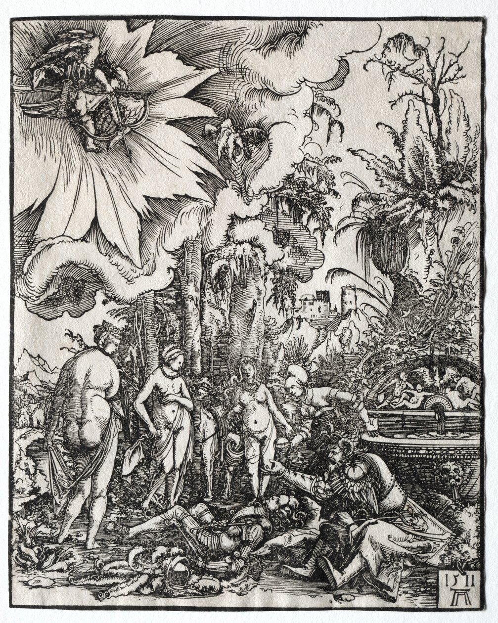 Dommen av Paris, 1511. av Albrecht Altdorfer