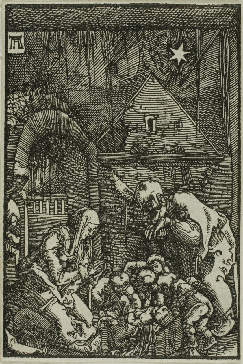 The Nativity, fra The Fall and Redemption of Man av Albrecht Altdorfer