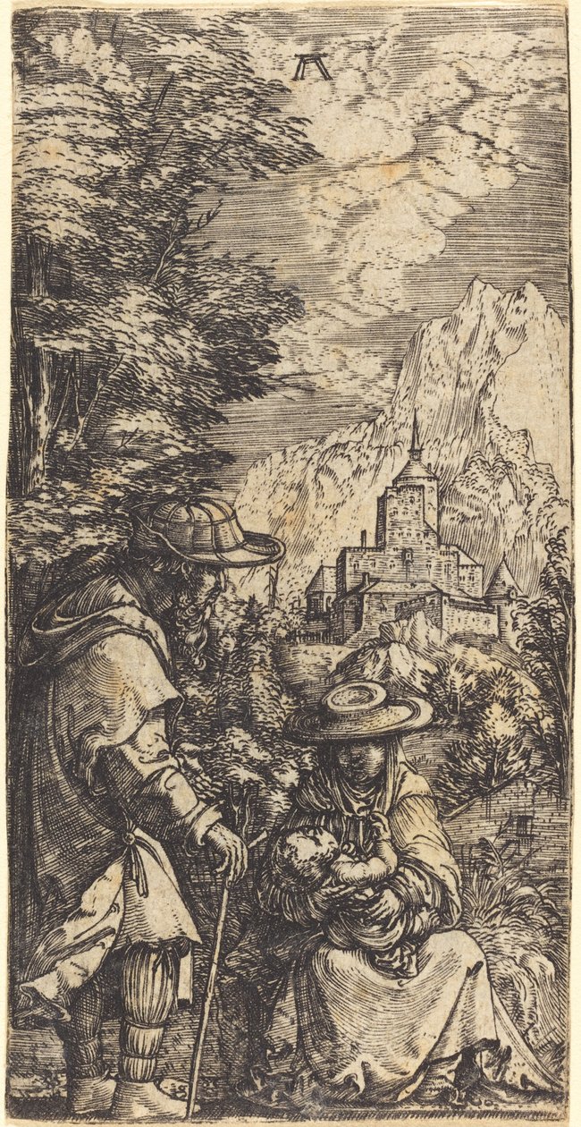 Resten på flukten til Egypt av Albrecht Altdorfer