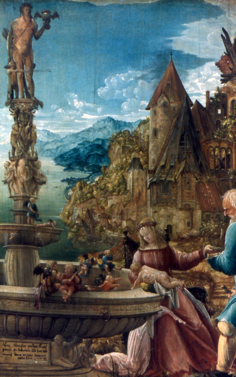 Resten på flukten til Egypt, 1510 av Albrecht Altdorfer