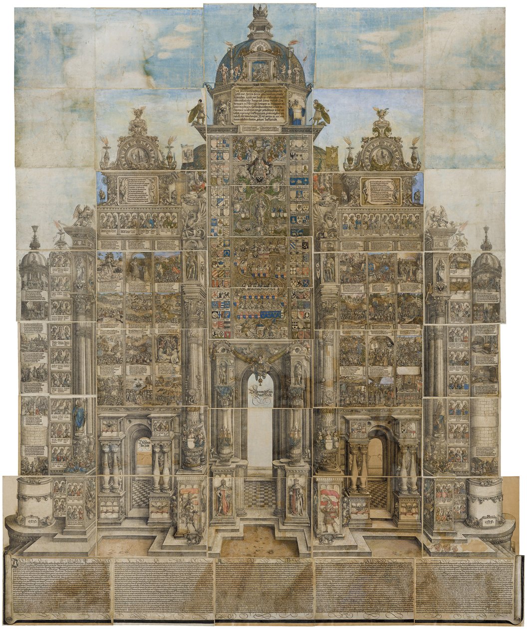 Triumfbuen til keiser Maximilian I av Albrecht Altdorfer