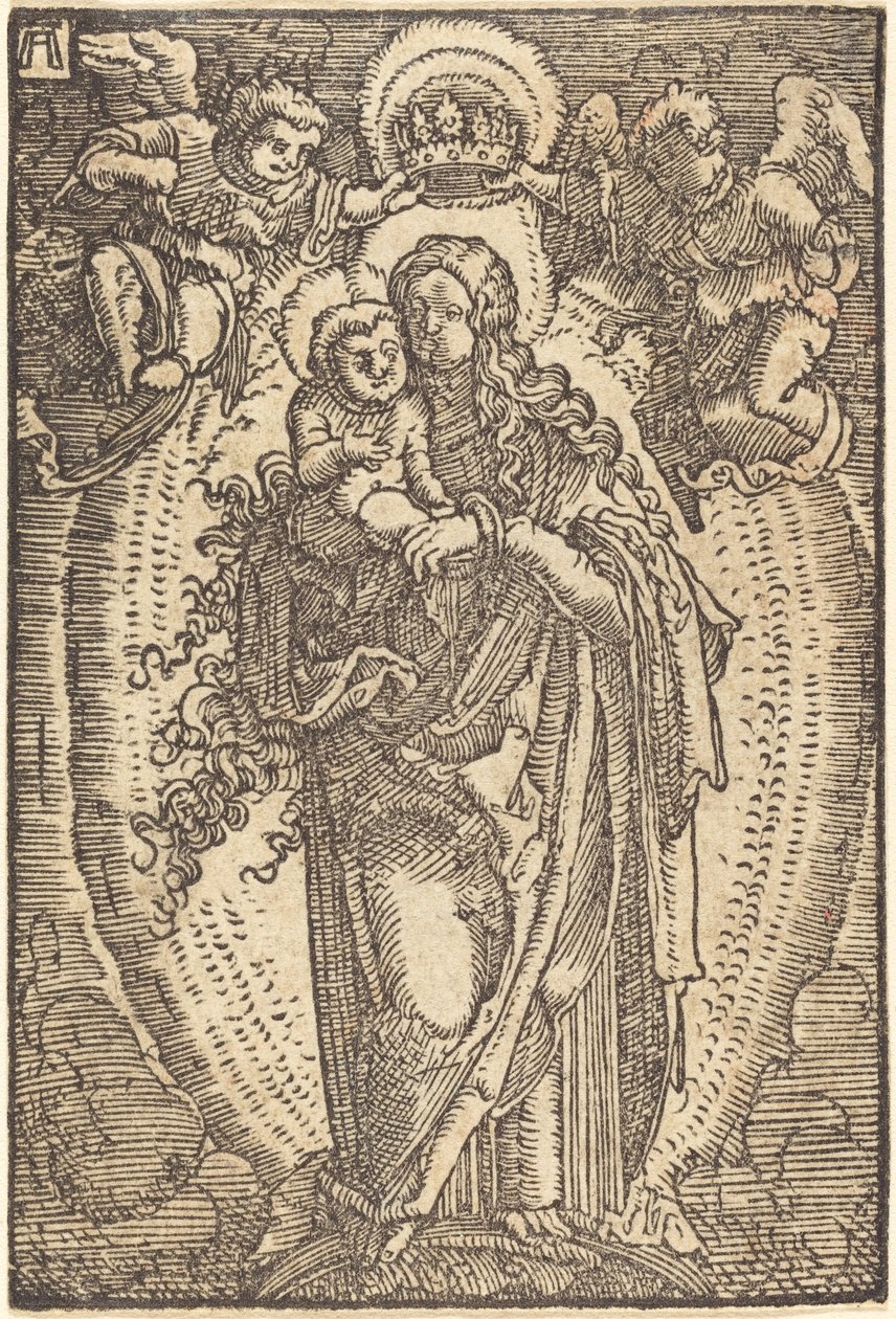 Jomfruen kronet av engler av Albrecht Altdorfer
