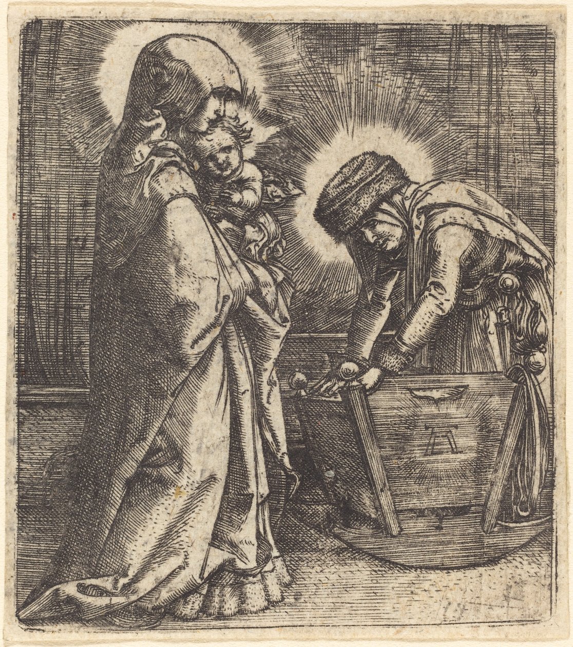 Jomfruen og barnet og den hellige Anne av Albrecht Altdorfer