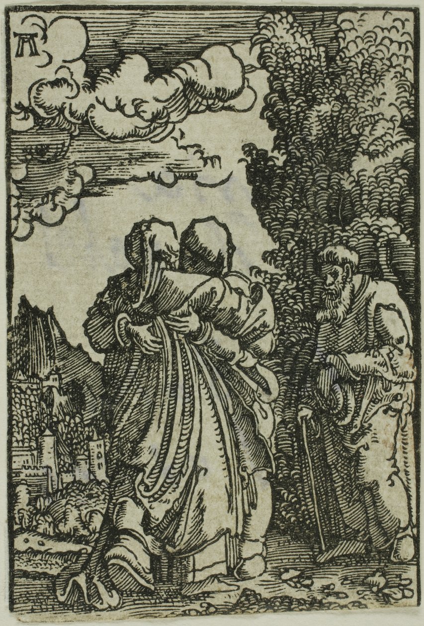 Besøket, fra Menneskets syndefall og forløsning av Albrecht Altdorfer