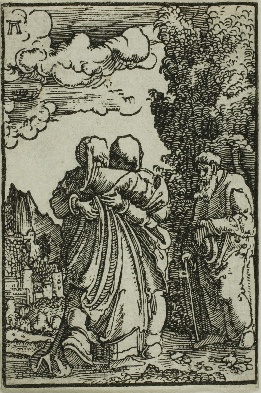 Besøket, fra Menneskets syndefall og forløsning av Albrecht Altdorfer