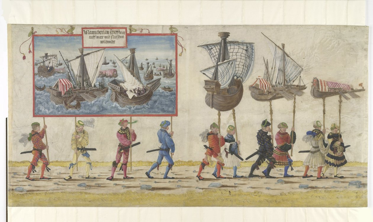 Triumftog av keiser Maximilian I, 1512-1515. av Albrecht Altdorfer