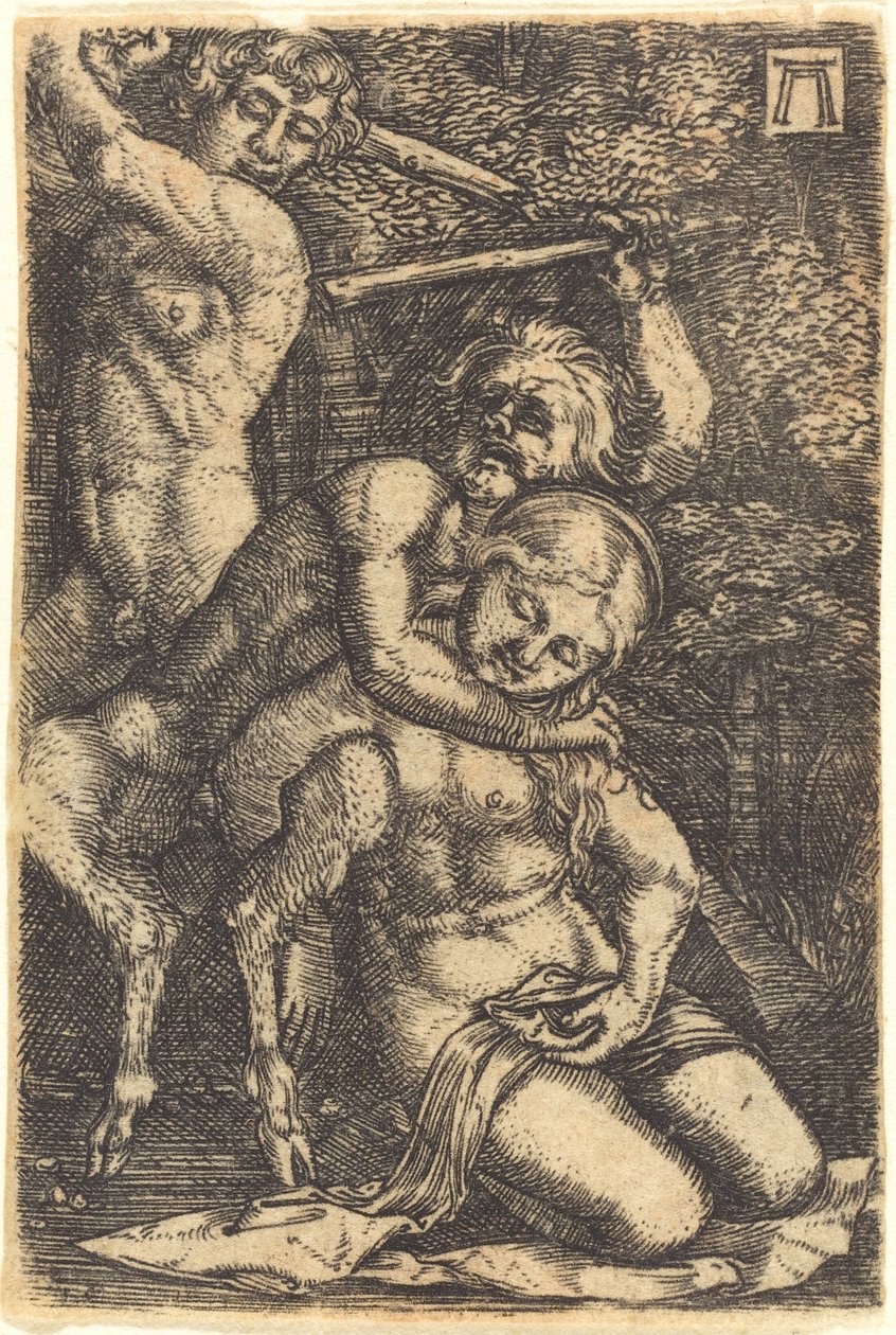 To satyrer som kjemper om en nymfe av Albrecht Altdorfer