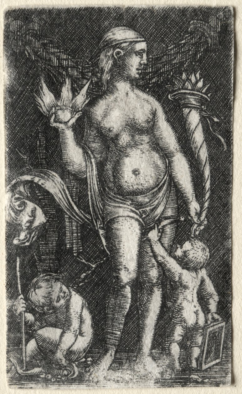 Venus mellom to amoriner, 1520. av Albrecht Altdorfer