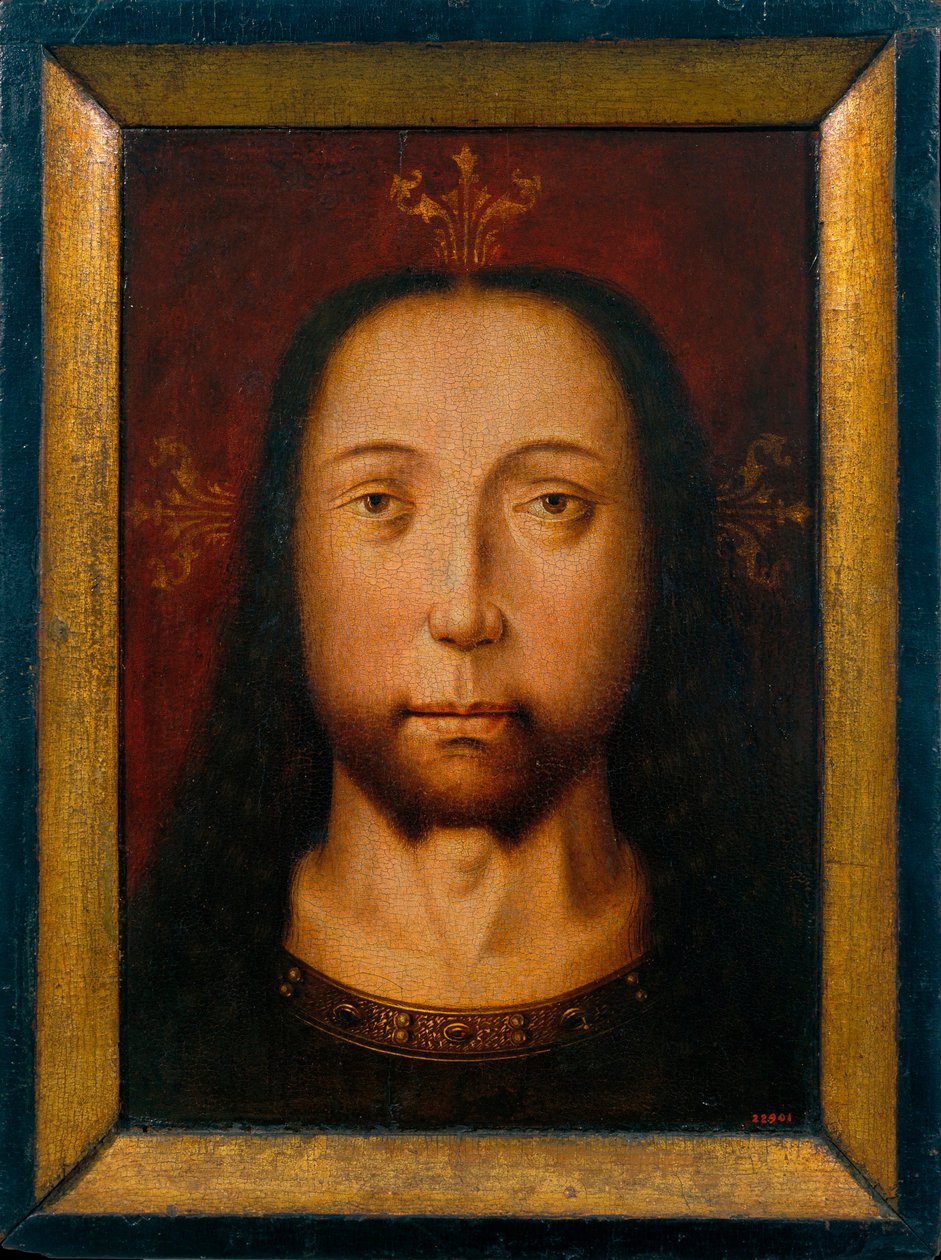 La sainte face - Det hellige ansikt - Maleri av sirkelen av Bouts, Aelbrecht (Albrecht, c1455-1549), Olje på tre c1500 (37,4x28,2cm) - Museu Nacional d