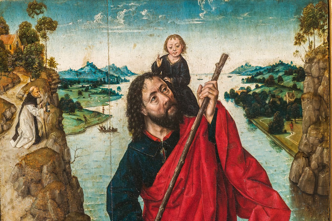 St. Christopher, detalj av 2384596 av Albrecht Bouts