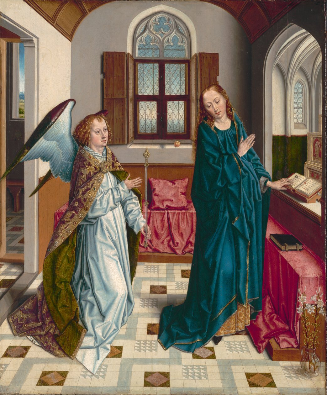 Bebudelsen, ca. 1480 av Albrecht Bouts