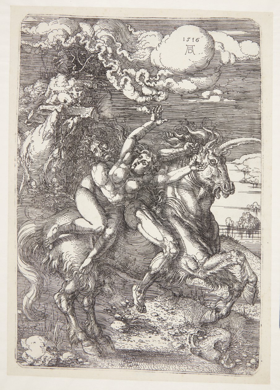 Bortføring på en enhjørning av Albrecht Dürer