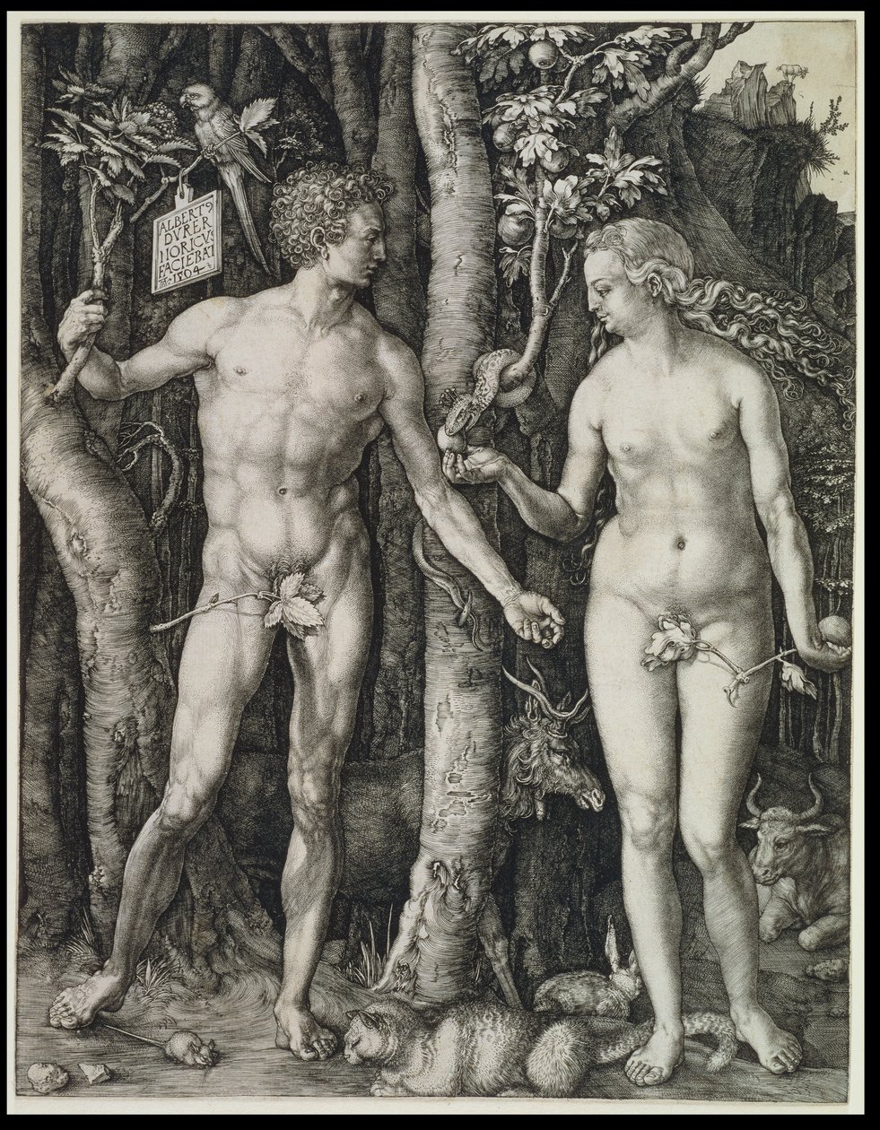 Adam og Eva (Syndefallet) av Albrecht Dürer