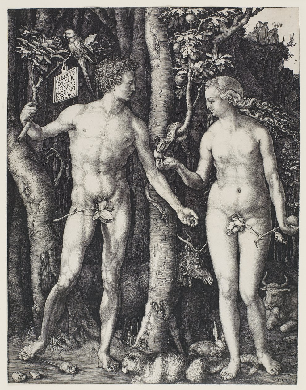 Adam og Eva av Albrecht Dürer