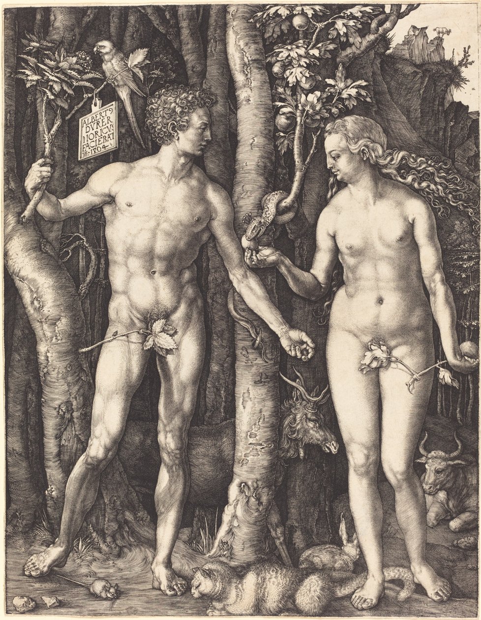 Adam og Eva av Albrecht Dürer