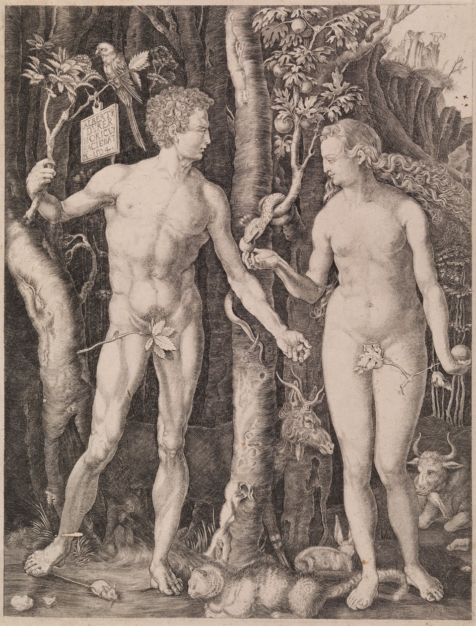 Adam og Eva av Albrecht Dürer