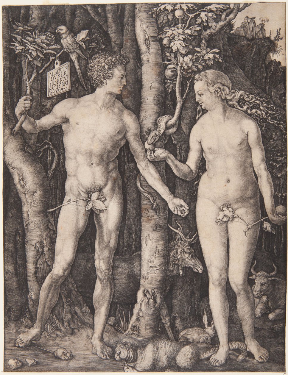 Adam og Eva av Albrecht Dürer