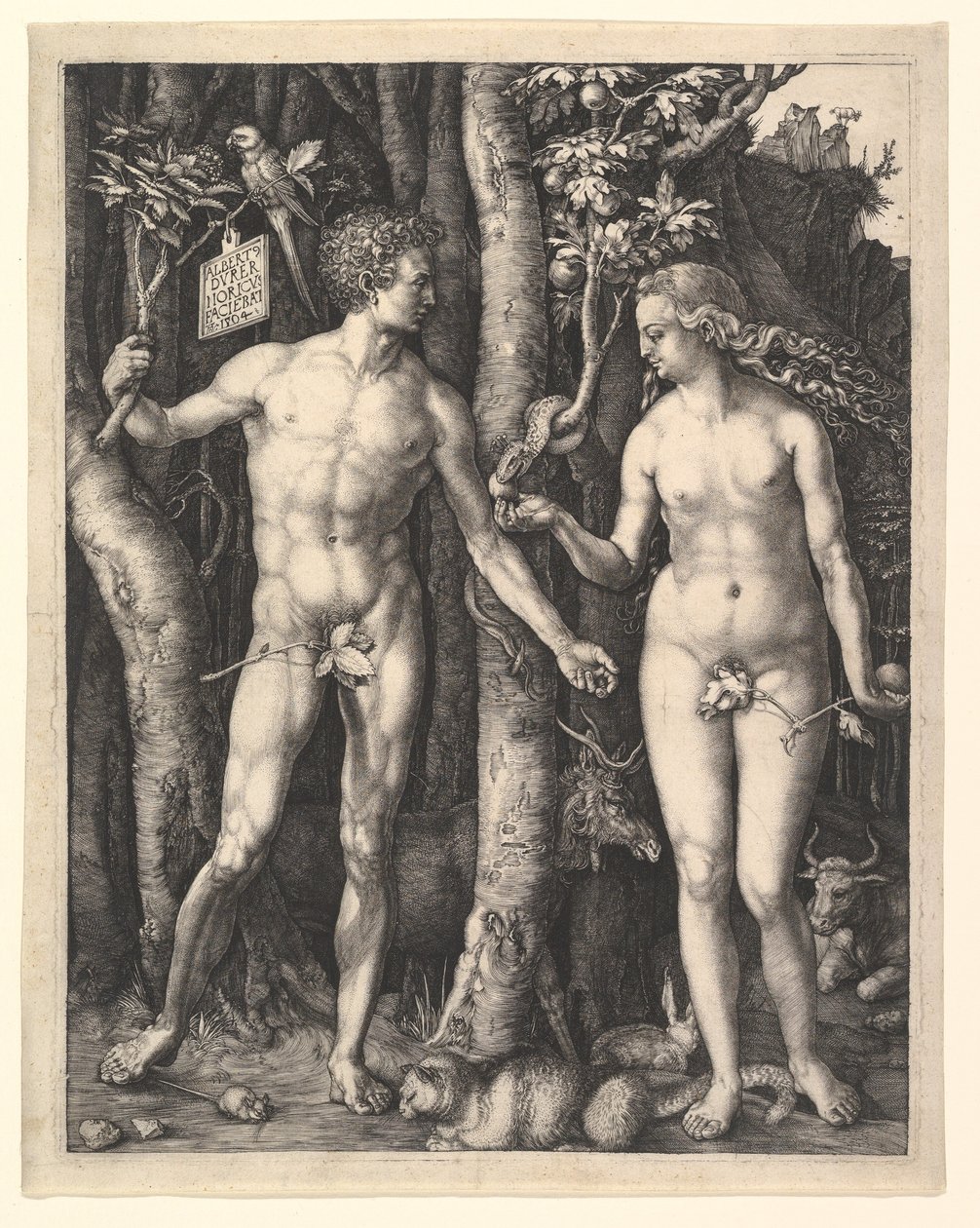 Adam og Eva av Albrecht Dürer
