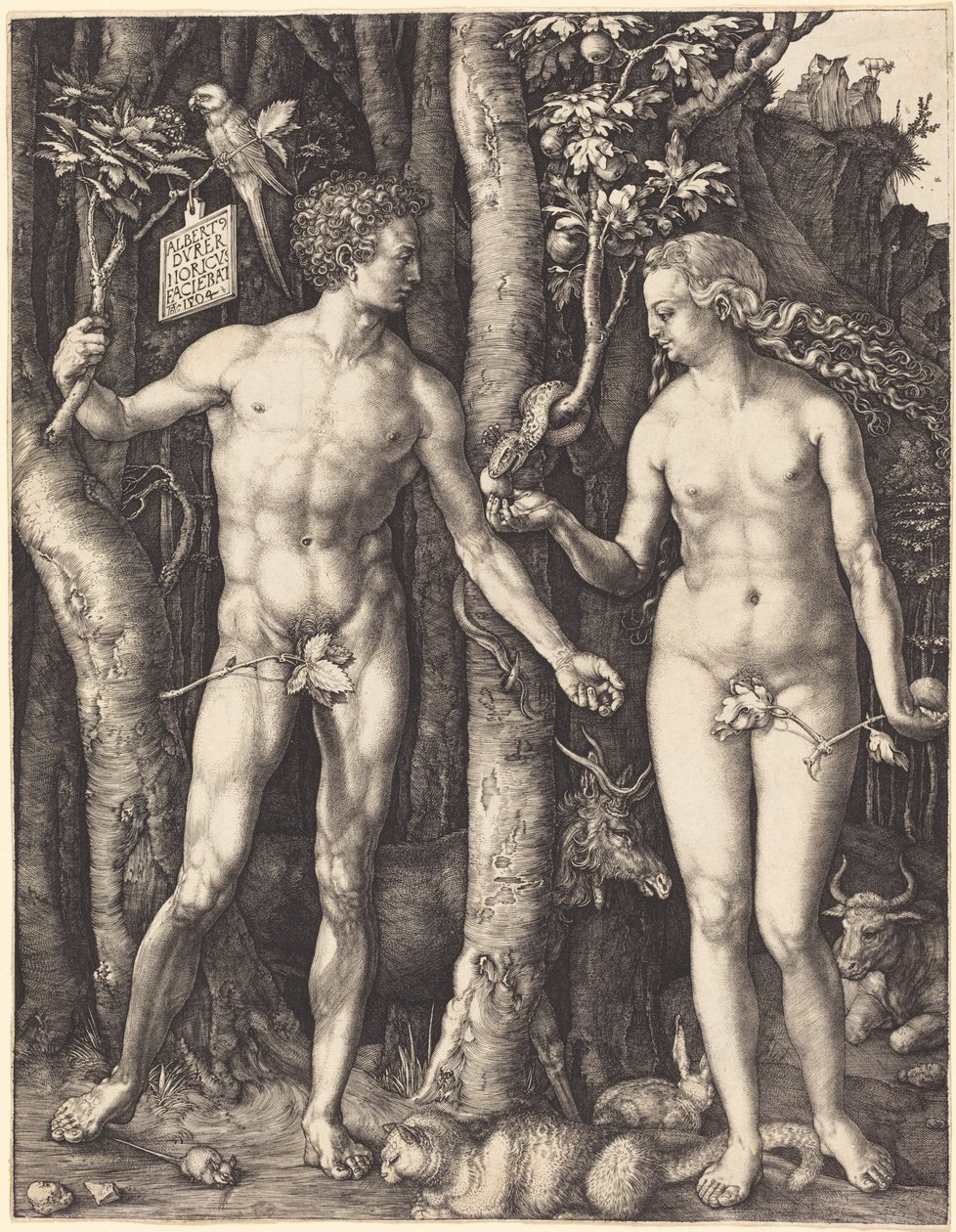 Adam og Eva av Albrecht Dürer