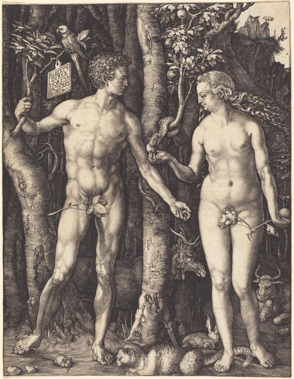 Adam og Eva av Albrecht Dürer