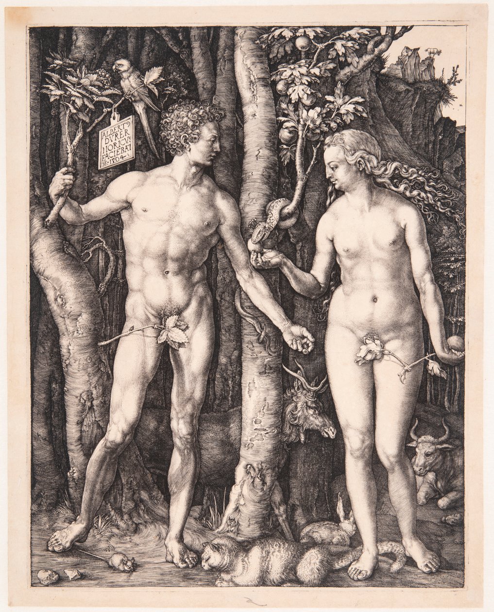 Adam og Eva av Albrecht Dürer