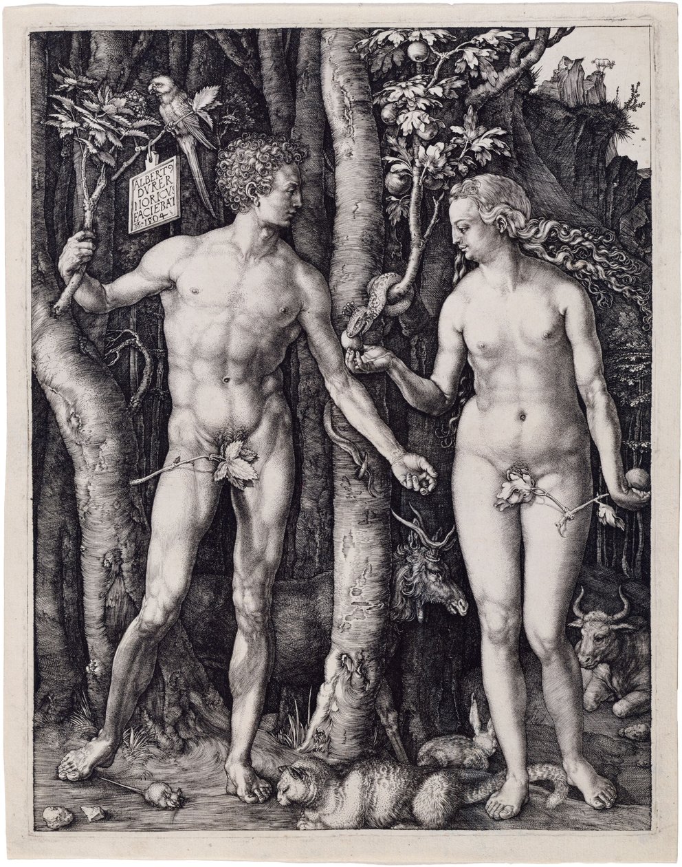 Adam og Eva av Albrecht Dürer