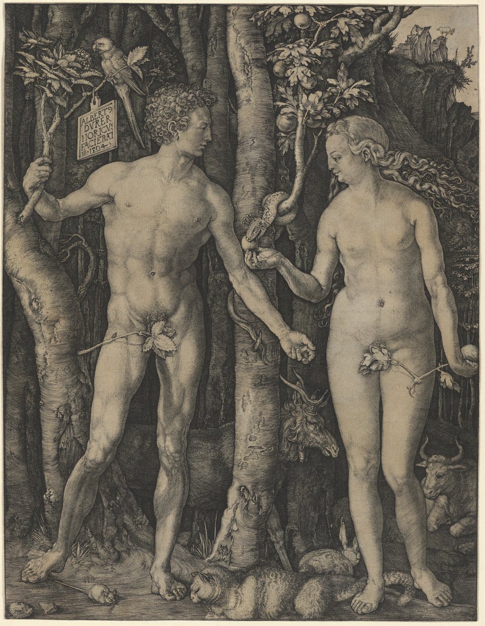 Adam og Eva av Albrecht Dürer
