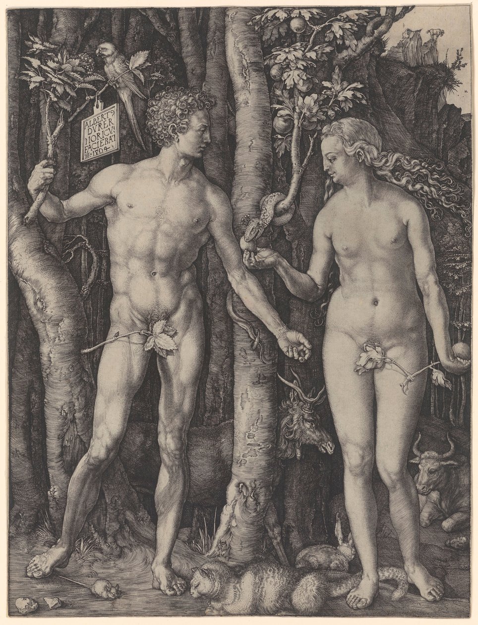 Adam og Eva av Albrecht Dürer